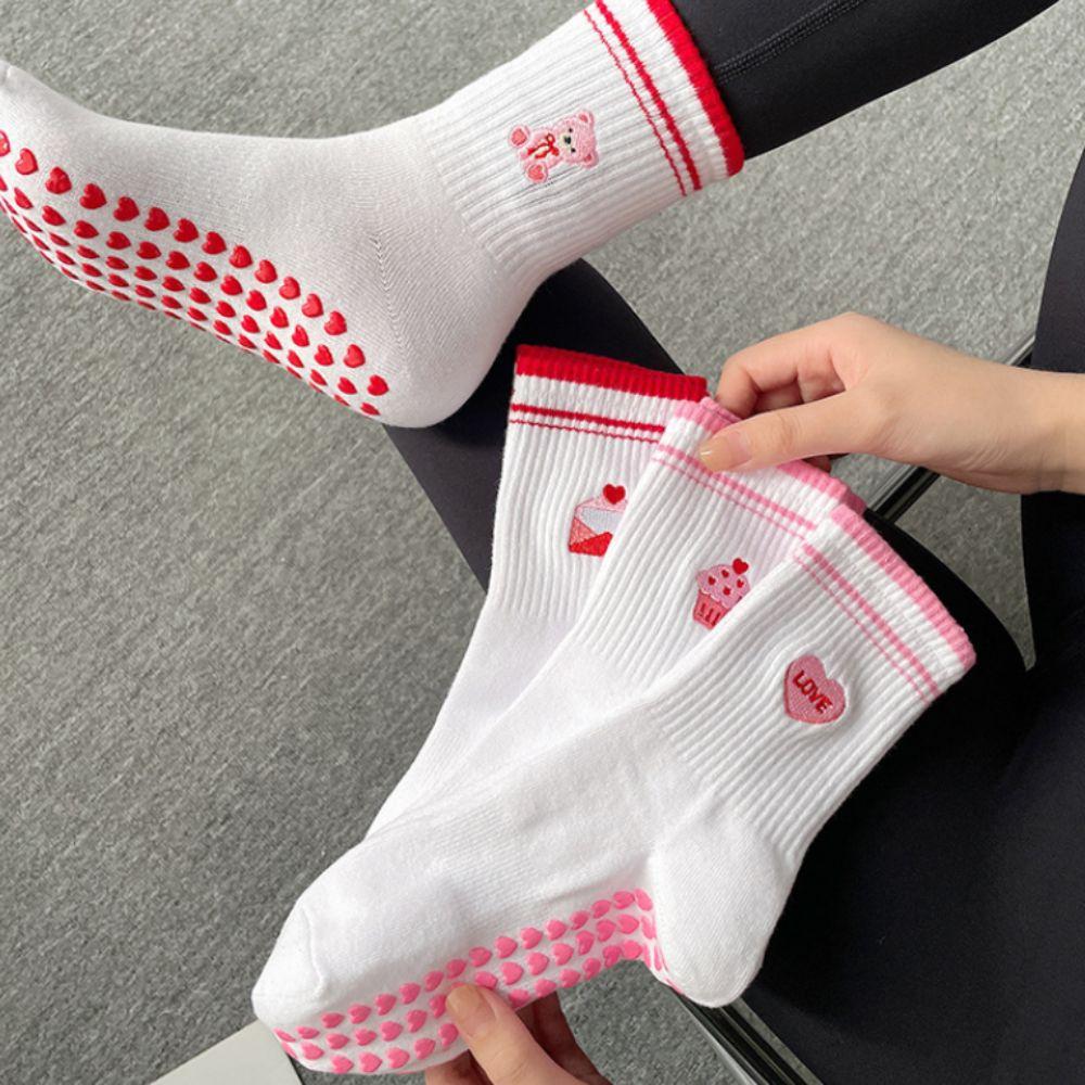 Breathable Pilates Socks Cotton Mid Tube Socks New Yoga Socks Women