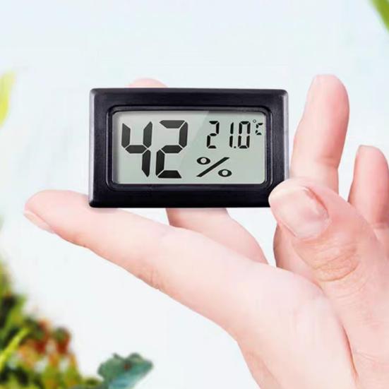 Yousheng Mini Elektronisches Thermometer Hygrometer LCD-Anzeige Hohe Genauigkeit Thermo-Hygrometer Innenbereich Auto-Innenraum Digitales Feuchtigkeits-Temperaturmessgerät