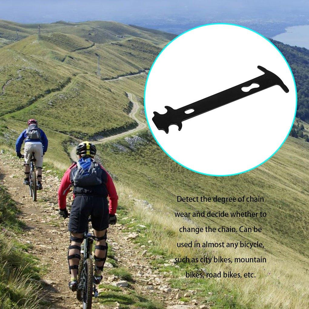 Bike Chain Wear Indicator Chain Checker Gauge Measurement Repair Tool Ruler for Road Mountain Hybrid Bicycl