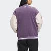 Adidas Originals Embroidered Loose Bomber Jacket Women Outerwear Purple IN1080