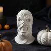 Desktop Decoration for Halloween 3D Printed Mummy Figurine, Spooky Evil Head Statue, Dark Style Decor Ornament Home, Living Room, Office Table