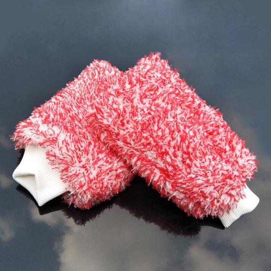 1/3 Stück ultrafeine Mikrofaser-Autowaschhandschuhe, saugfähige Mikrofaser-Autowasch-Trockenhandschuhe, kratz- und fusselfreie Reinigungshandschuhe für effizientes Waschen