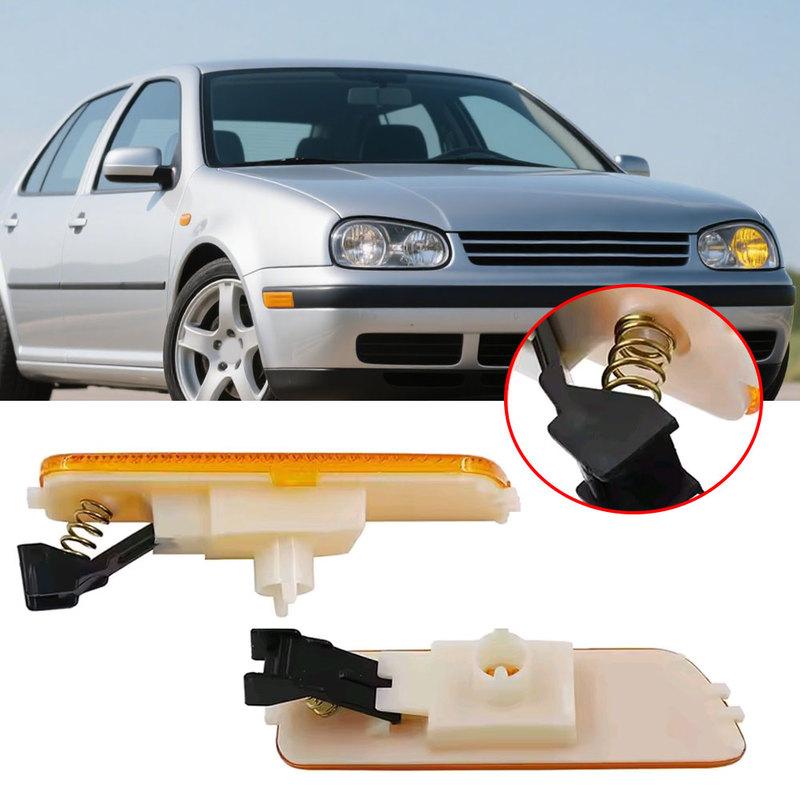 2pcs Car Front Turn Signal Indicator Lamp Body Side Marker Lights Auto Accessories for Volkswagen VW Golf 4 Jetta MK4 1999-2005