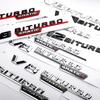 New 80% ABS BITURBO 4Matic Turbo Car Trunk Sticker Emblem For Mercedes Benz W108 W124 W126 W140 W168 W169 W176 W177 W190 W201 W