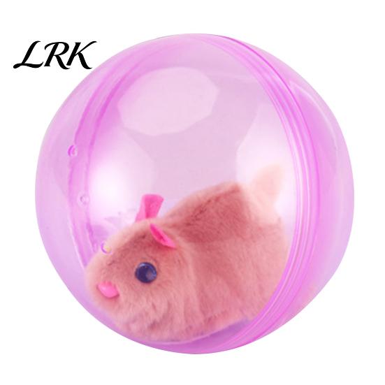 Outdoor Play Animal Toy Electric Automatic Rolling Hamster Ball, Ball with Plush Rabbit Inside, Simulation Interactive Toy, Gift for Toddlers