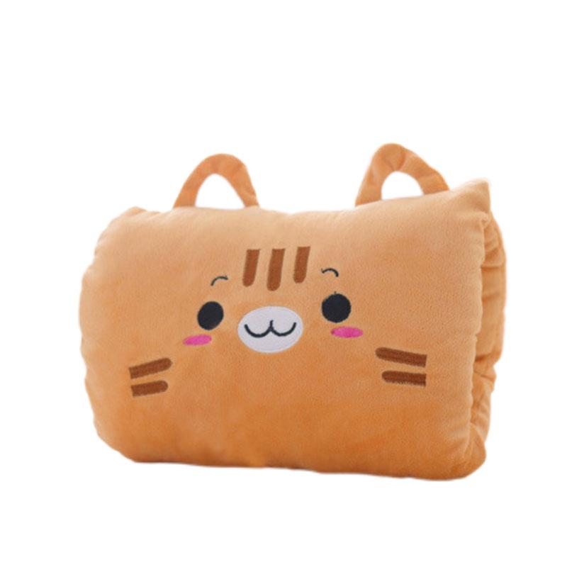 Plush Children's Pillow Hand Warmer Gloves Cartoon Baby Nap Pillow Head Cushion Student Head Protector Bedding Neck Protection