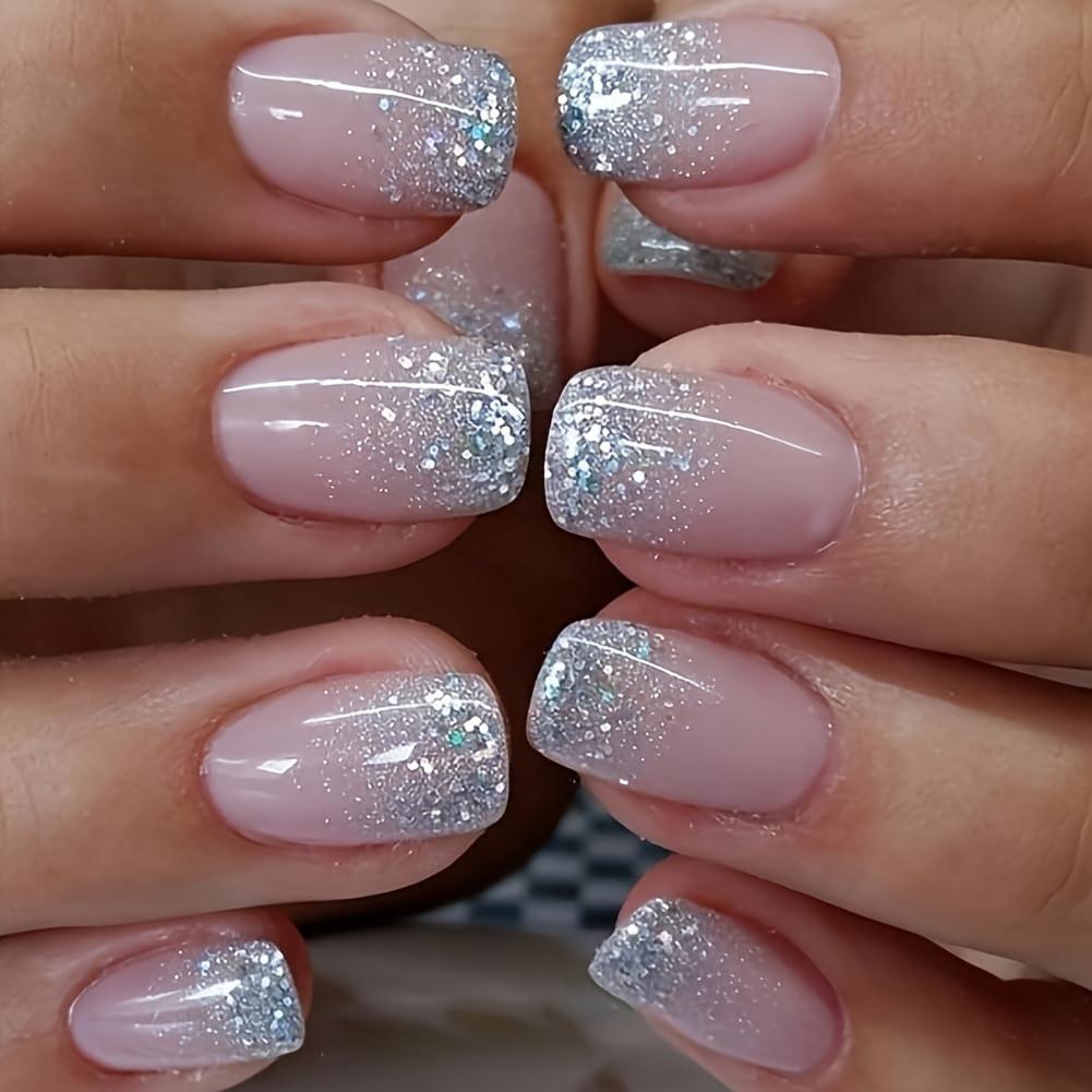 Pegatinas Desmontables para Uñas Estilo Europeo y Americano - Uñas Postizas Simples y Llevables