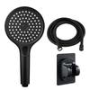 New Round Booster Shower Head Three-speed Large Panel Handheld Shower Head Home Bath Shower Set