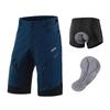 Mens Cycling Shorts With Detachable Waterproof Design Multi-Zipper Pockets Breathable Quick-Dry Fabric Road Bike Riding