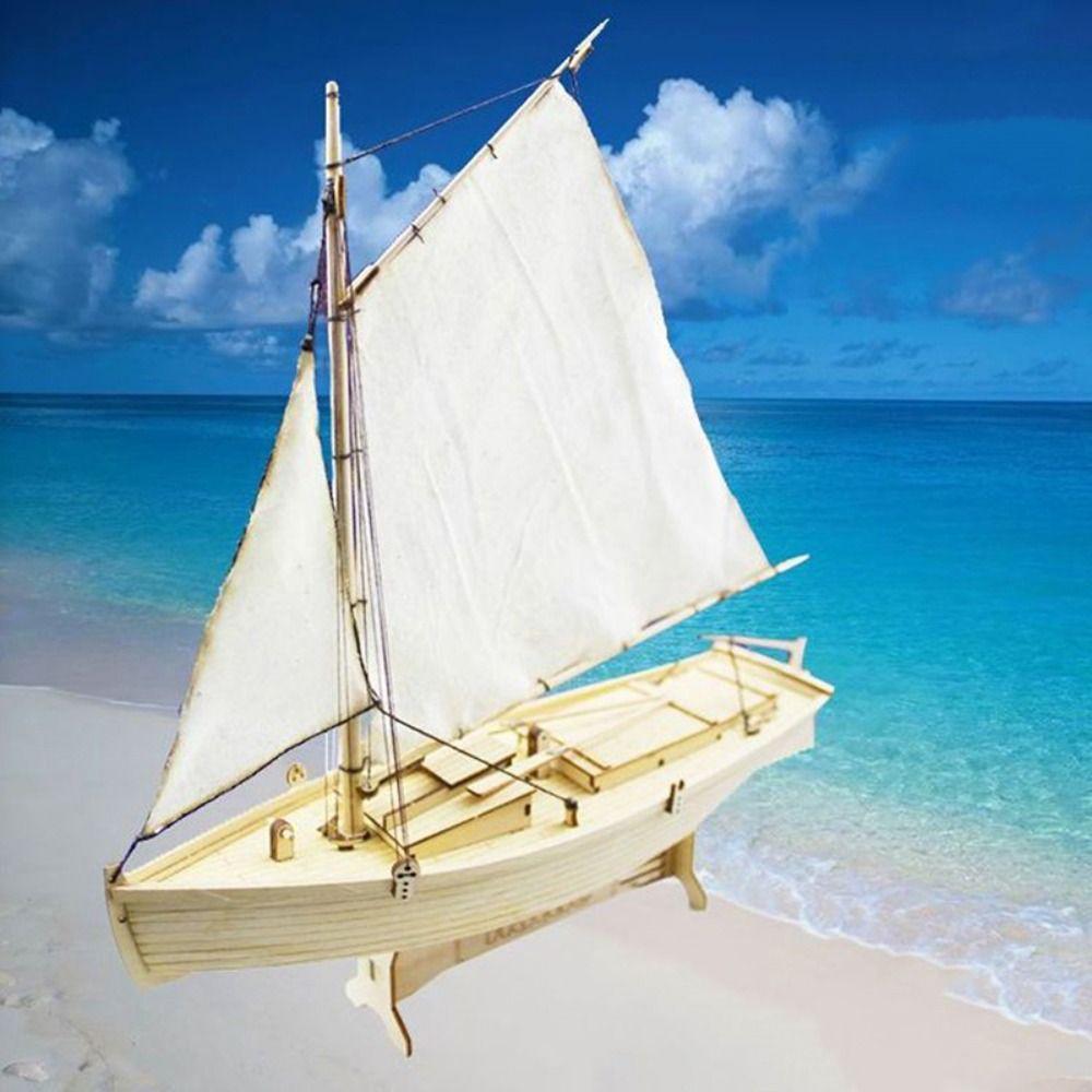 

1:100 Scale Boat Assembly Toy Ancient Sailboat Wooden Sailing Boat Children Gift Style 5