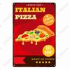 Vintage Pizza Tin Plate for Home Decor, Coffee, Donuts, Pizza, American, Kitchen, Home Decor, American Diner, Wall Posters, N375