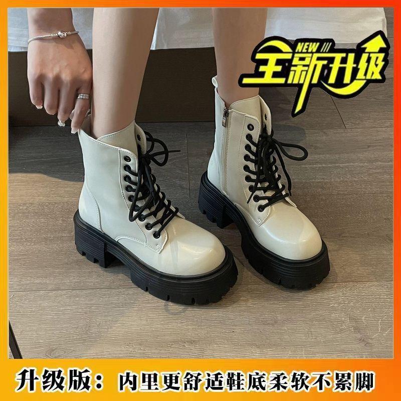 Foreign style small short boots women's shoes new spring and autumn versatile explosion British style Martin boots