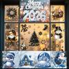 4/9 Sheets Christmas Stickers Removeable Window Cling Sticker Black Gold Cartoon Double-Sided No-Glue Santa Claus Snowflake Xmas