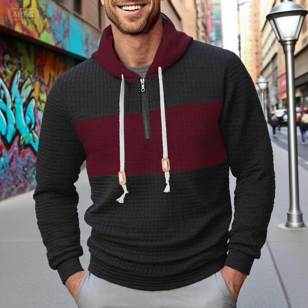 Men's  Leisure  Fashion  Hooded  Hood  Long  Sleeves  Hoodie