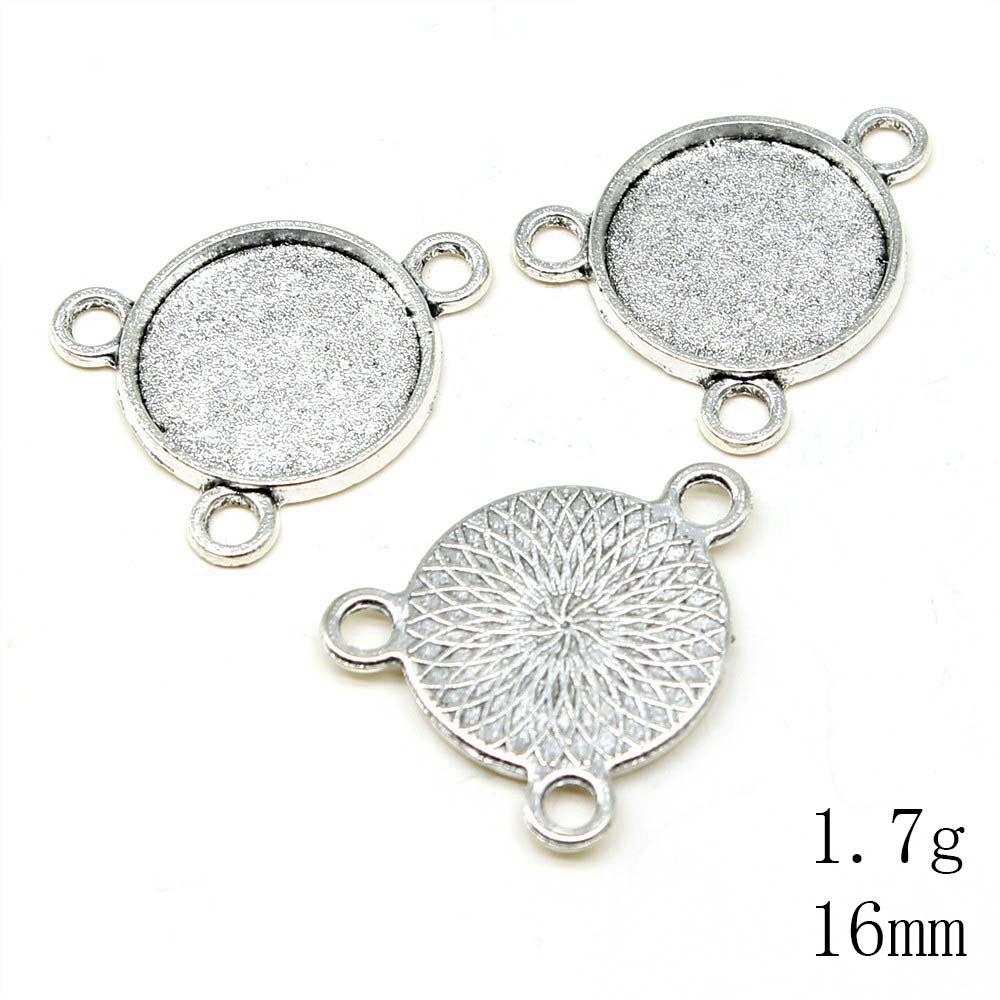 NewArrivals Accessories Jewelry Three-Hole Multi Size Glass Cabochon Base Setting Tray Accessories Parts Souvenir Men's Accessories