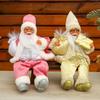 12 Zoll sitzende Weihnachtsmann-Statue Heimdekorationen Weihnachtsdekorationen Geschenk für Freunde