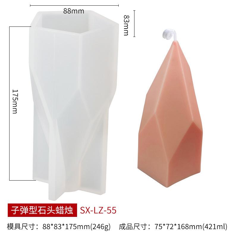 Geometric Silicone Mold For Handmade Soap Candle Plaster Aroma Stone Craft