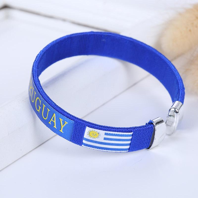 2026 World Cup Flag Bracelet Spain Sports Wristband Embroidered Bracelet Fan Supplies
