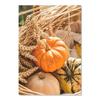 Autumn Yellow Fallen Leaves Scenery Canvas Painting Fall Pumpkin Halloween Wall Art Print Poster Modern Living Room Home Decor