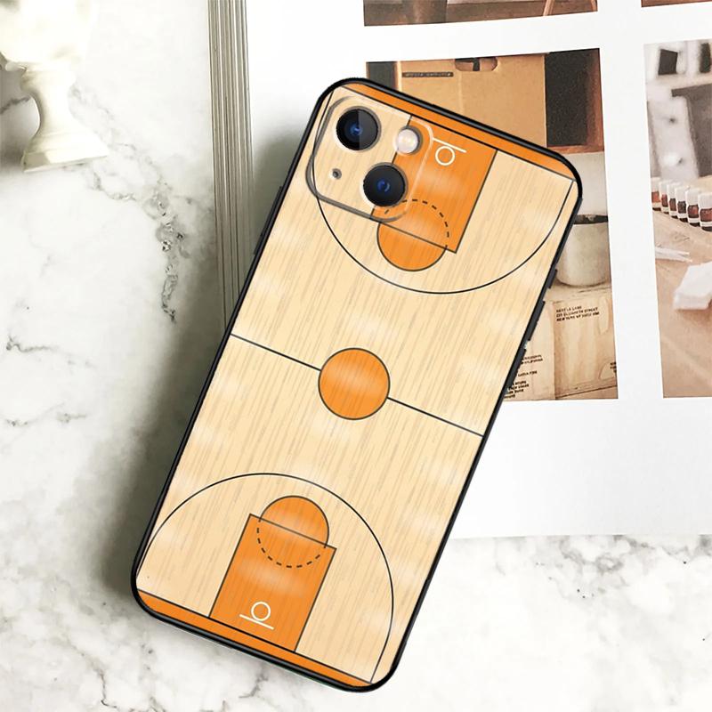 

Basketball Court Phone Case For iPhone 17 16 15 14 13 12 11 Pro Max Plus 12 13 Mini 16e 17 Air Cover Coque iPhone 14