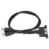 USB Extension Cable Double Port External Baffle Conversion Line with Ear Screw Hole50cm