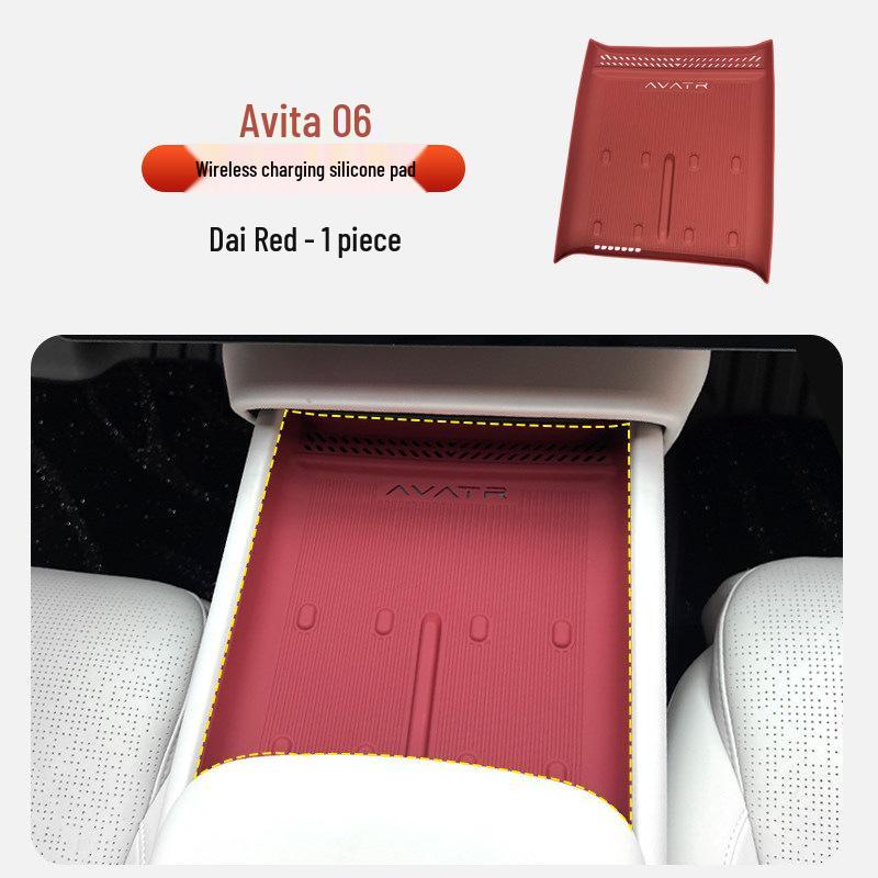 Avatr 06 Wireless Charging Pad Silicone Anti-slip Dustproof Mat - Original Car Color
