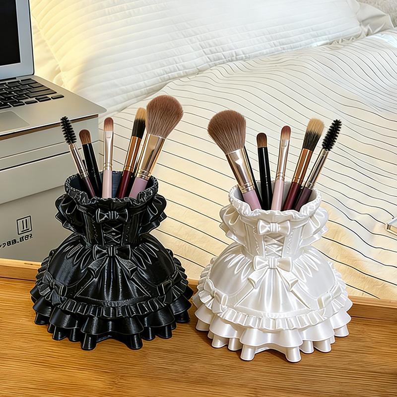 Princess Dress Shaped Storage Box Table Pen Holder Decorative Pencil Cases 3D Printed Decorations Desk Accessories Room Decor