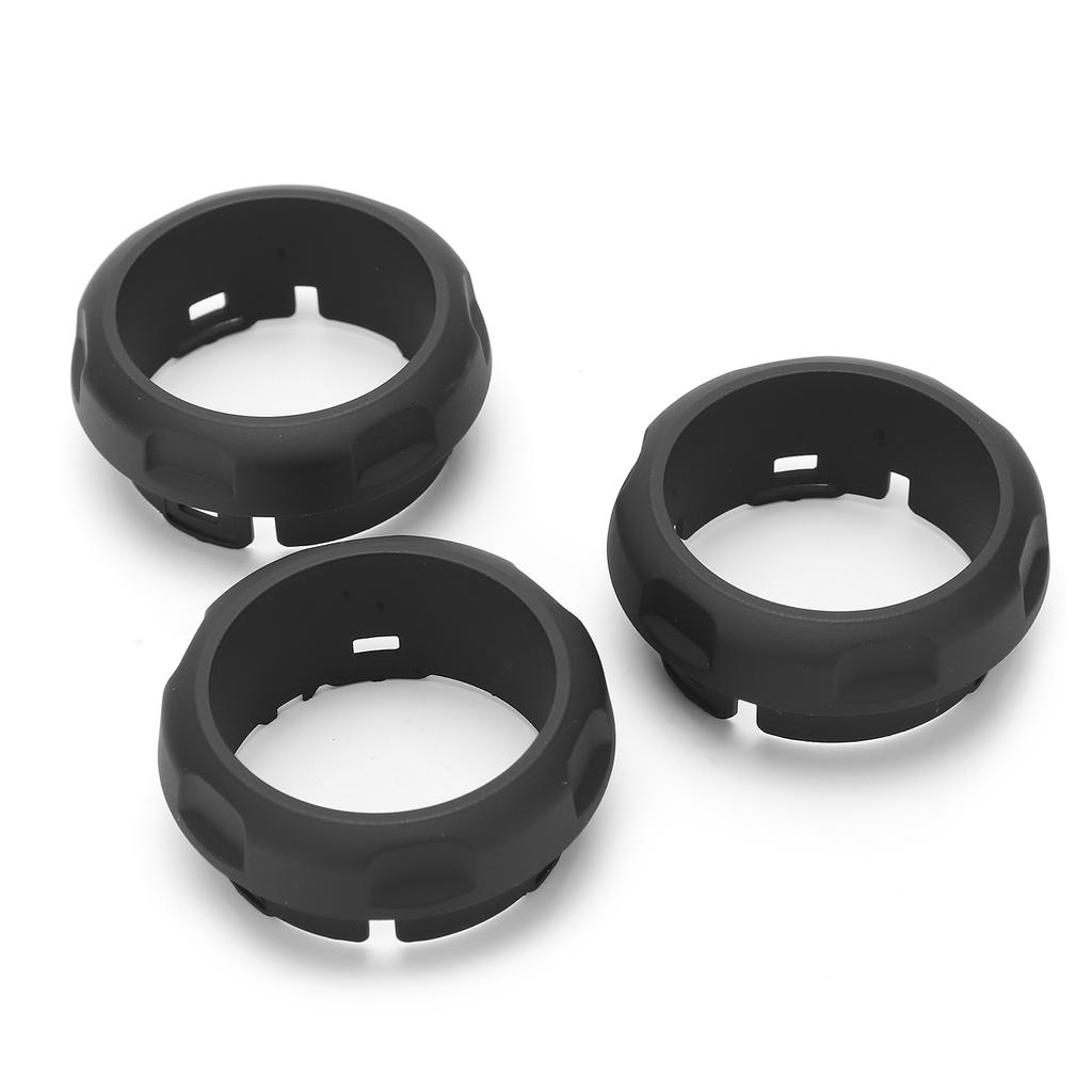 3pcs Air Conditioning Switch Knob Covers Rings Replacement for Land Rover Discovery 4 Sport