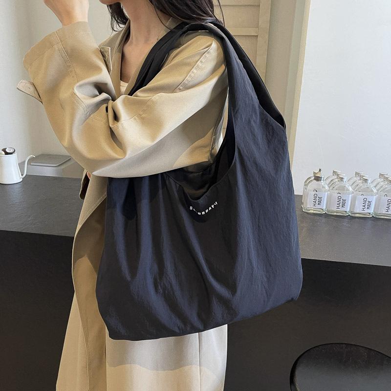 2025 Autumn New Big Bag Shopping Bag Quick-drying Canvas Bag Handbag Tote Bag Large-capacity Shoulder Bag Women