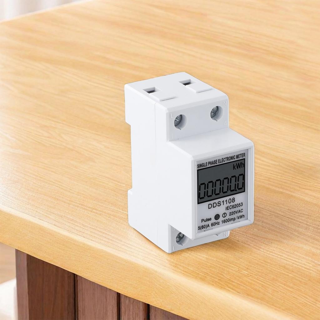 Functional Energy Meter Single-phase Display Easy To Install Electric Explosion Protection KWH LCD Versatile 220V