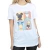 Disney Womens/Ladies Mickey Mouse Four Backs Cotton Boyfriend T-Shirt