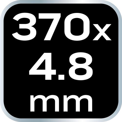 EXTREME cable ties 4.8 × 370 mm, white, 50 pcs.