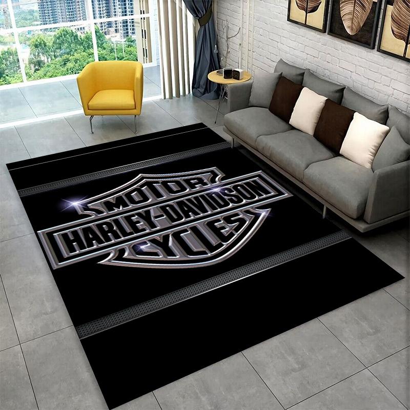 Retro H-Harleys Racing Moto Non-Slip Area