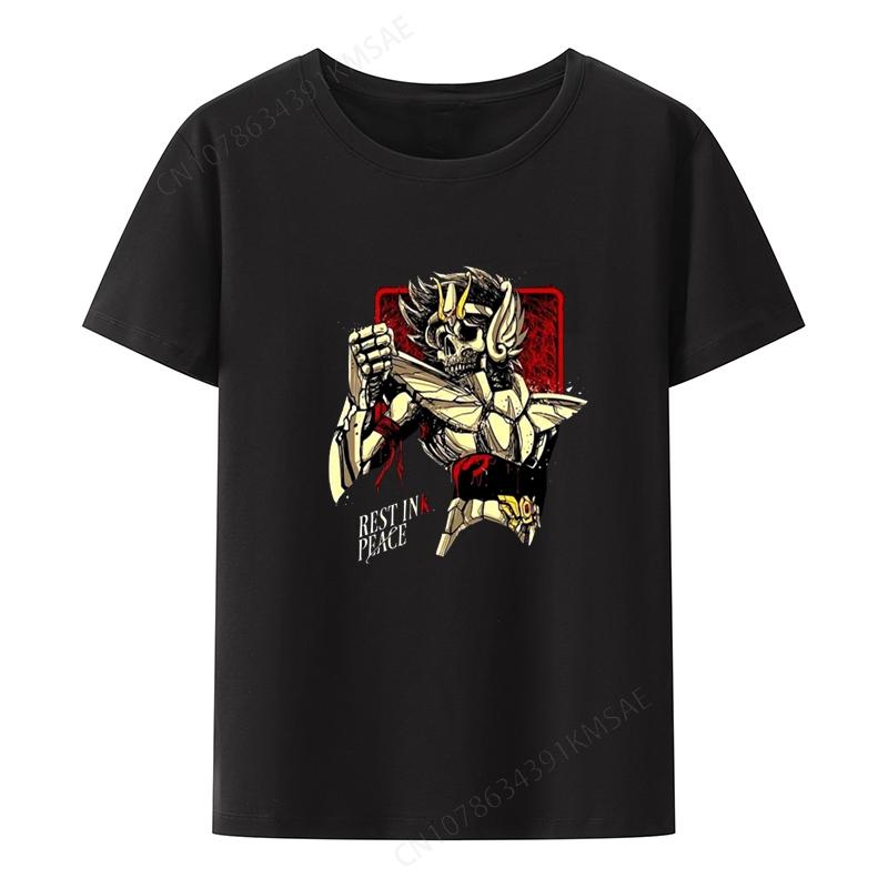 Peakpx Saint Fighter Classic Japanese Anime From The 80s T Shirt For Unisex Clothing Print Graphic Tshirts Creative Loose Cool