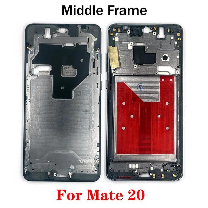 For Huawei Mate 20 Pro 20 X 20X 4G 5G Middle Frame Housing LCD Front Frame Bezel Plate With Side Button