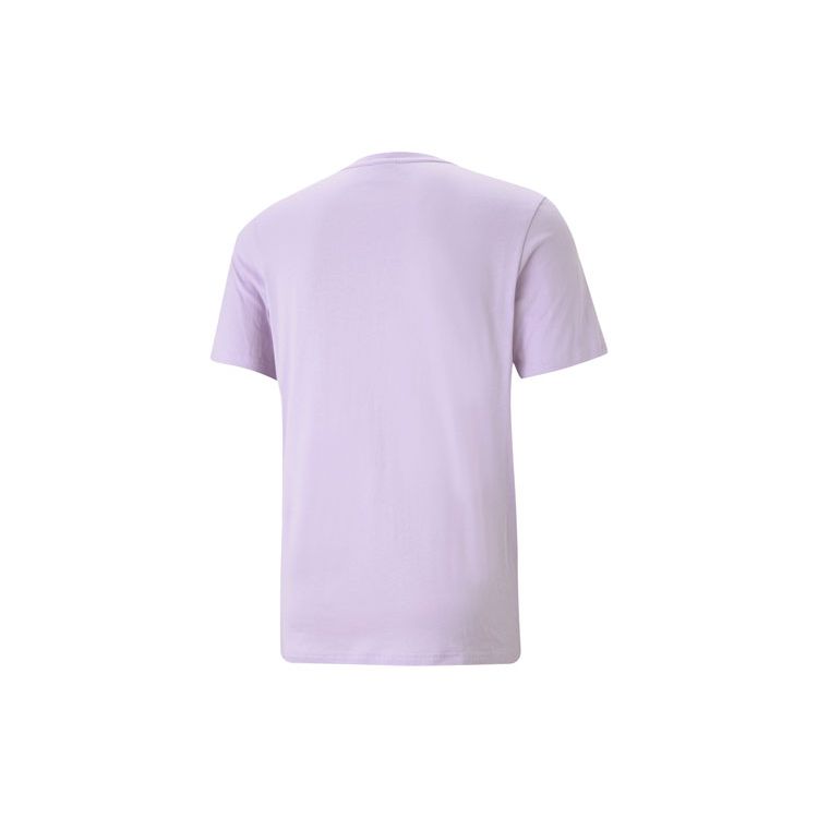Puma Archive Casual Sports Printed Round Neck Short Sleeve T-Shirt Men Tops Light-Lavender-Purple 530910-16