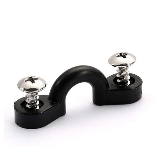 1 Set Kayak Rope Buckle with Screws Boat Drawstring C-Shaped Fixing Buckle Canoe Parts Replacement Accessories Repair Kit