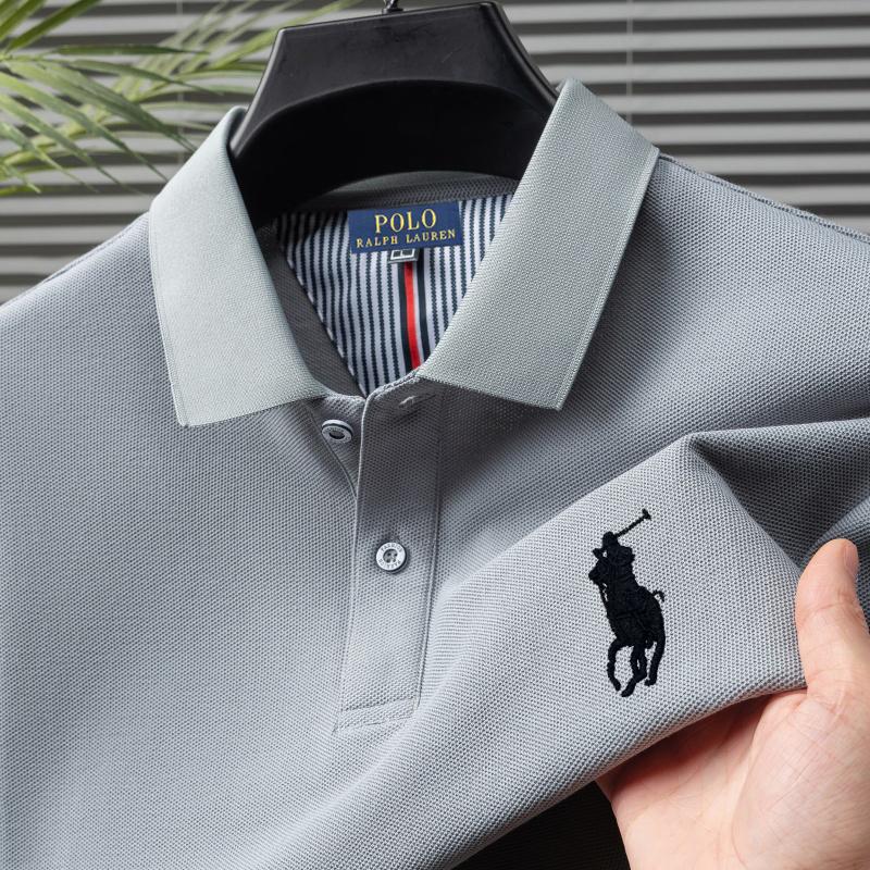 

Polo Ralph Lauren Летняя мужская новая вышивка пони однотонная чистый хлопок свободная деловая повседневная рубашка поло M
