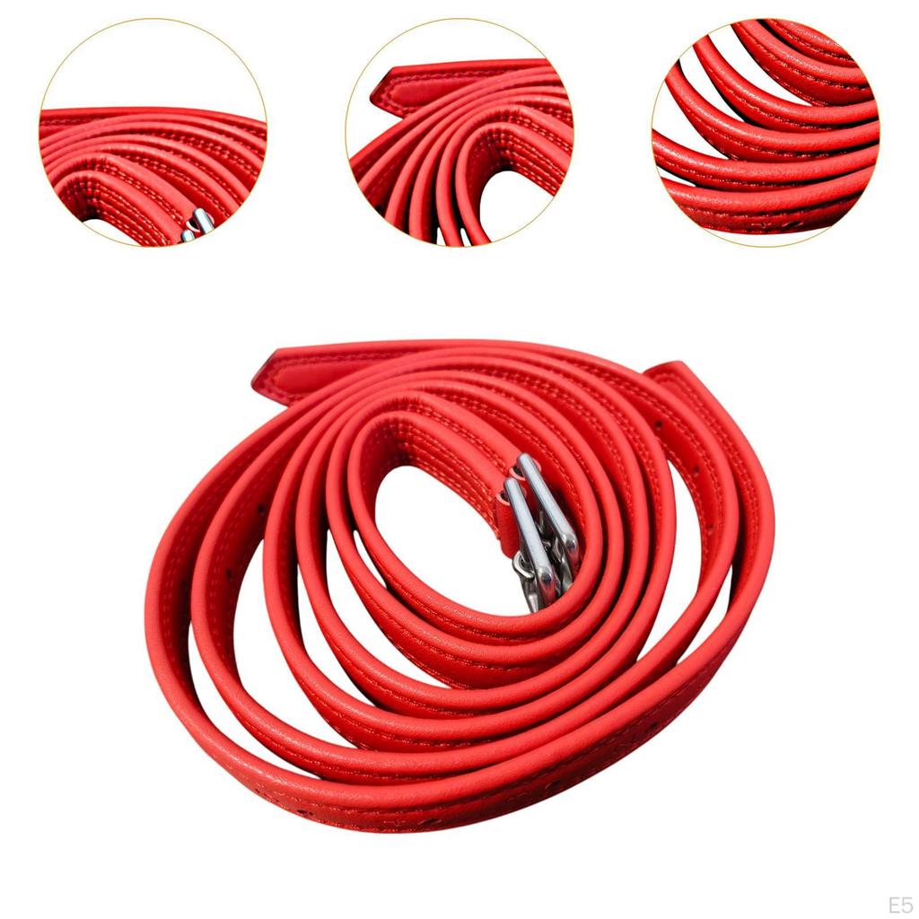 2 Pieces English Stirrup Leathers Equestrian Gear Horse Riding Equipment with Buckles