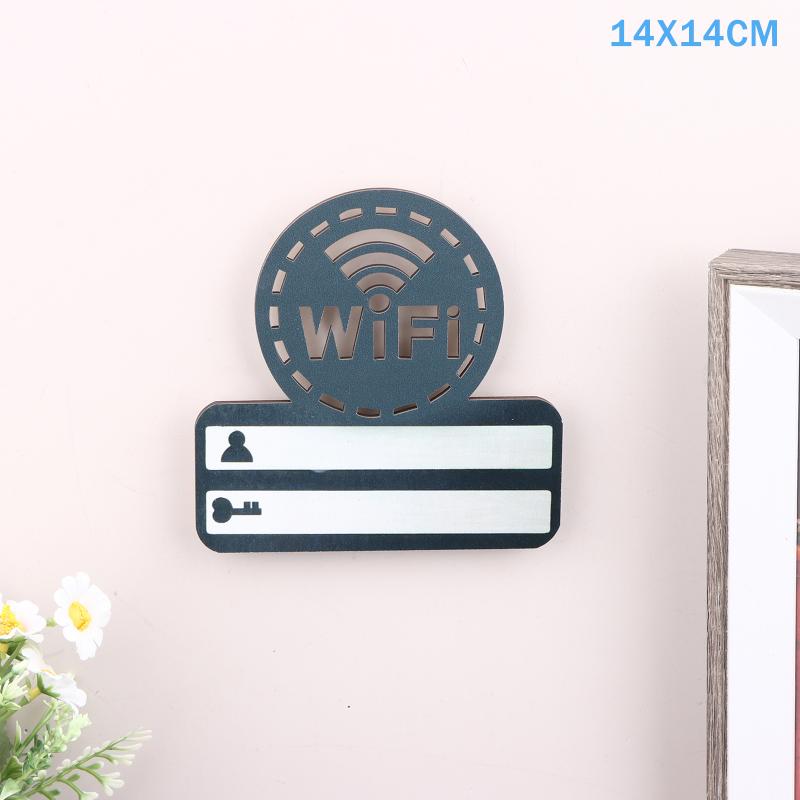 

1Pc Rustic Wooden WiFi Password Sign Minimalist Durable Wall-Mounted Wireless Network Indicator Plaque Home Decoration