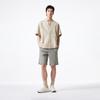 JACK&JONES Men's Loose Fit Embroidered Turn-down Collar Short Sleeve Shirt