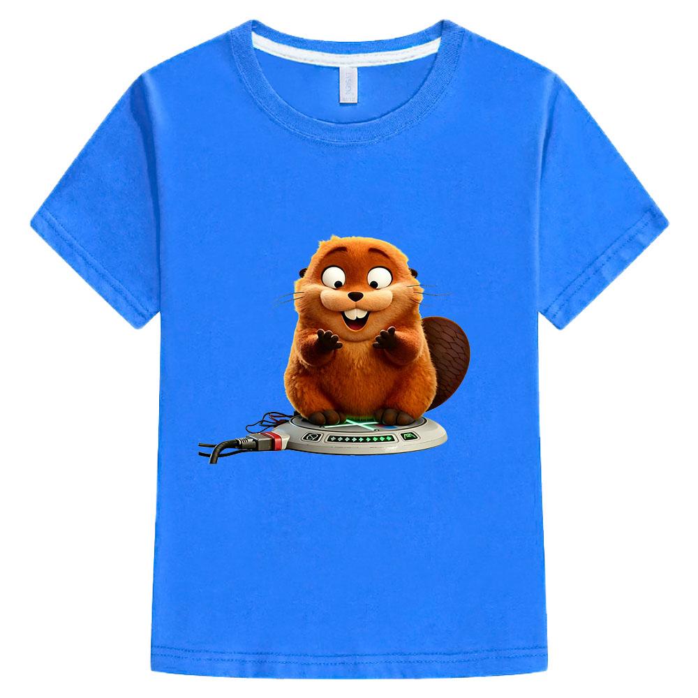 2026 NOWE Hoppers 100% Bawełna Kreskówkowy T-shirt Dziecięcy Nadruk Anime Koszulki Dziecięce Chłopcy Dziewczynki Góry Okrągły Dekolt Krótki Rękaw Letni Maluch