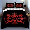 Red, Geometric, Symmetrical. Bedding Duvet Cover Sets Duvet Covers Pillowcases Gifts (1 * Duvet Cover 2 * Pillowcases, Without Duvet Insert)
