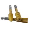 5PCS Woodworking Rotary File 6.35mm Hex Handle High-Speed Steel Special-Shaped File Wood Carving Jade Electric Polishing Head