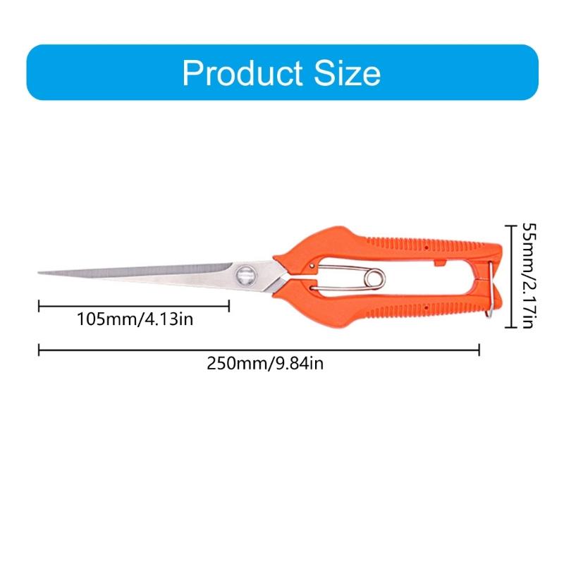 Vegetable Trimming Fruit Pruning Garden Shears Lightweight Flower Scissors For Easy Handling Detailed Plant Maintenance