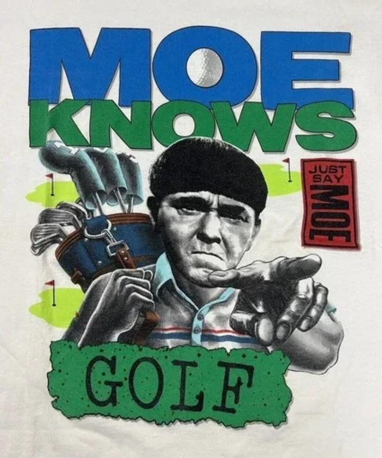 1991 Three Stooges Moe Knows S-4XL shirt Gift Fans CS470 M