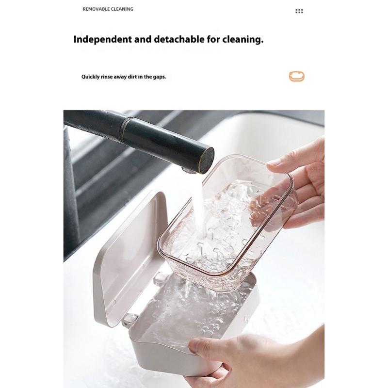 Kompakter, versiegelter Seifenbehälter für Fitnessstudio-Besucher, wasserdichte Kunststoff-Aufbewahrungsbox mit Belüftungslöchern