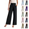 Lässige Passform, weites Bein, Damenhose, lässig, weites Bein, hohe Taille, gerades Bein, Damenhose, Anzug, plissierte Hose mit hoher Taille