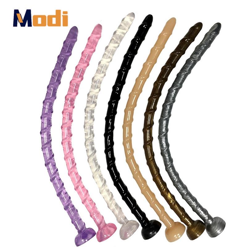 MoDi 47cm Super Long Anal Plug Soft Butt Plug For Female Male Gay Masturbation Anal Sex Toy