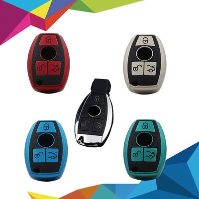 TPU Leather Car Remote Key Cover Case Shell Key Fob for A B R G Class GLK GLA W204 W251 W463 W176 Protector Holder